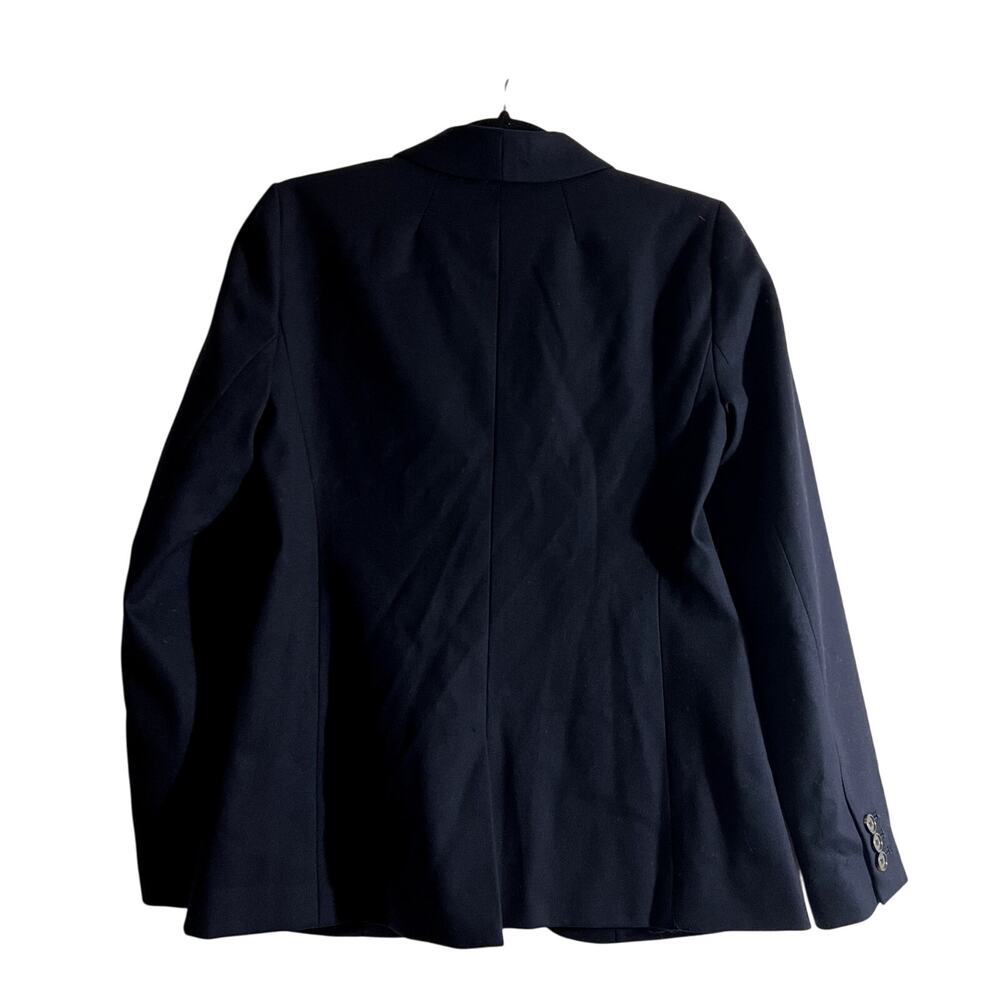 J. Crew Wool Parker Blazer Jacket classic office Blue Size 2 C5 - Picture 6 of 6